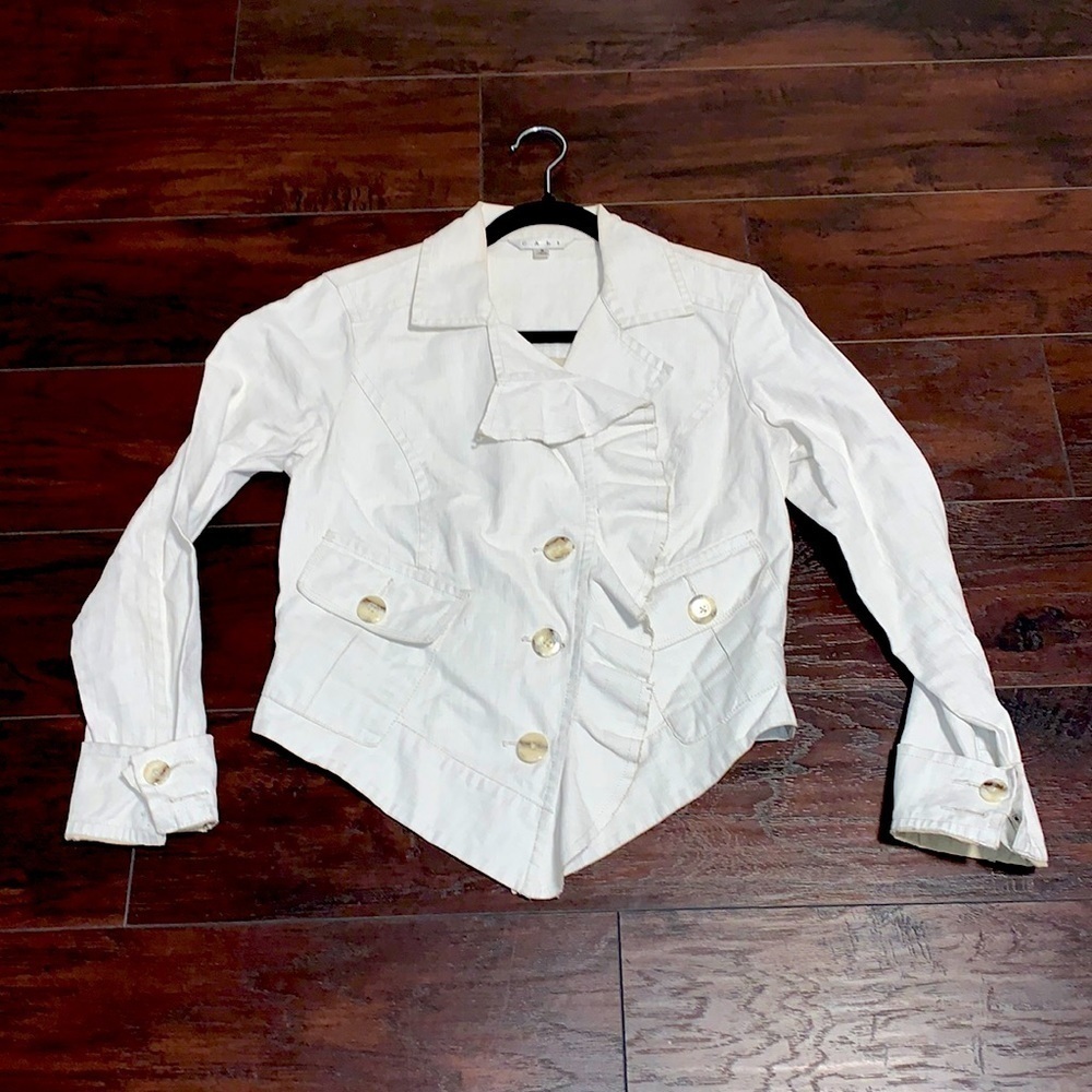 100% Linen Cabi Blazer, sz Small.
